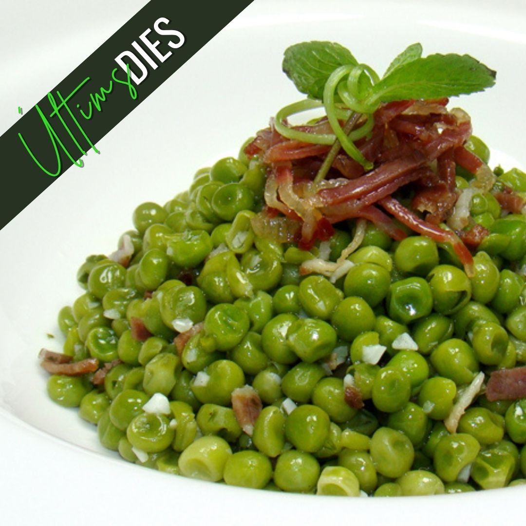 Pèsols amb pernil de gla