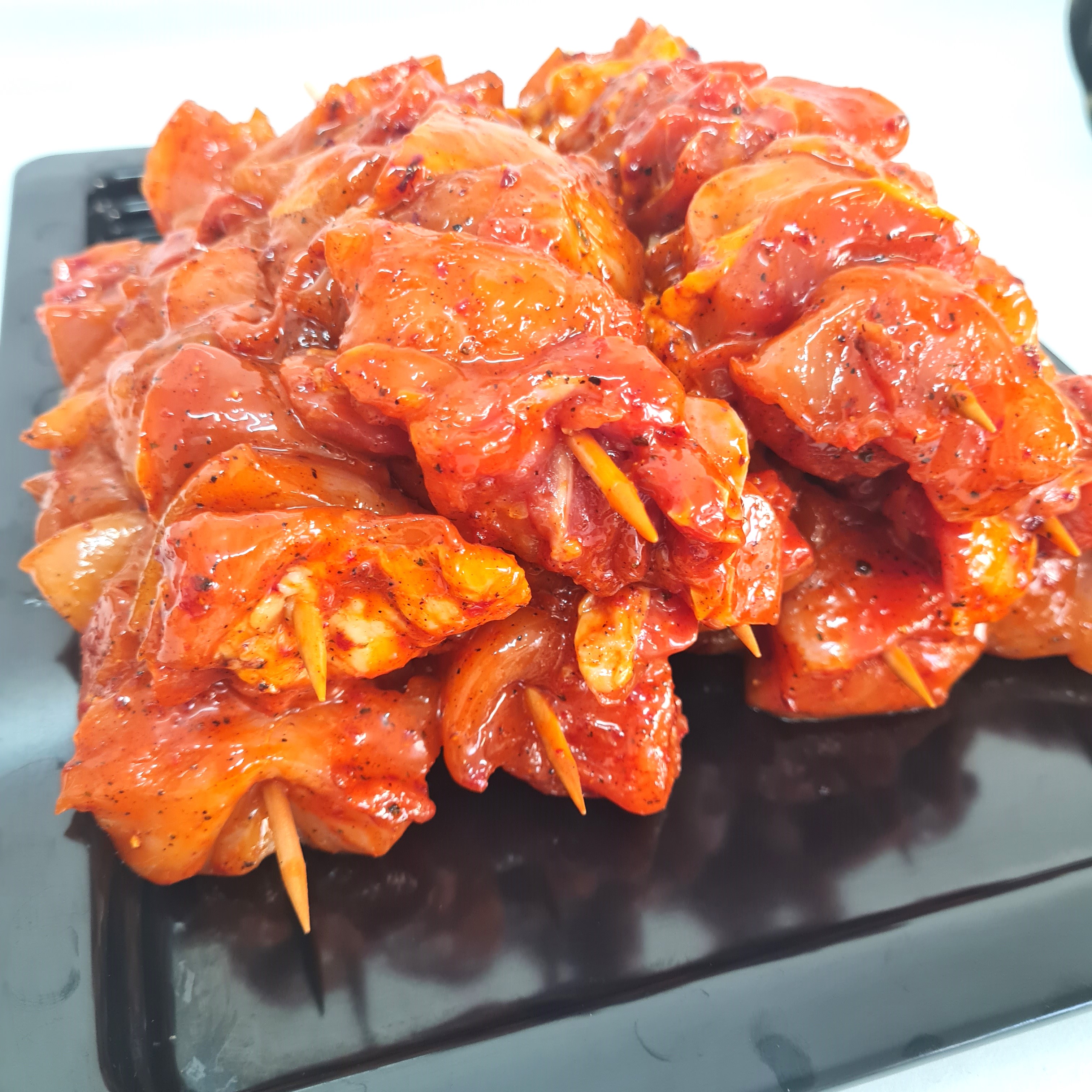 Broquetes Pollastre de pagès BBQ 500g 4u.