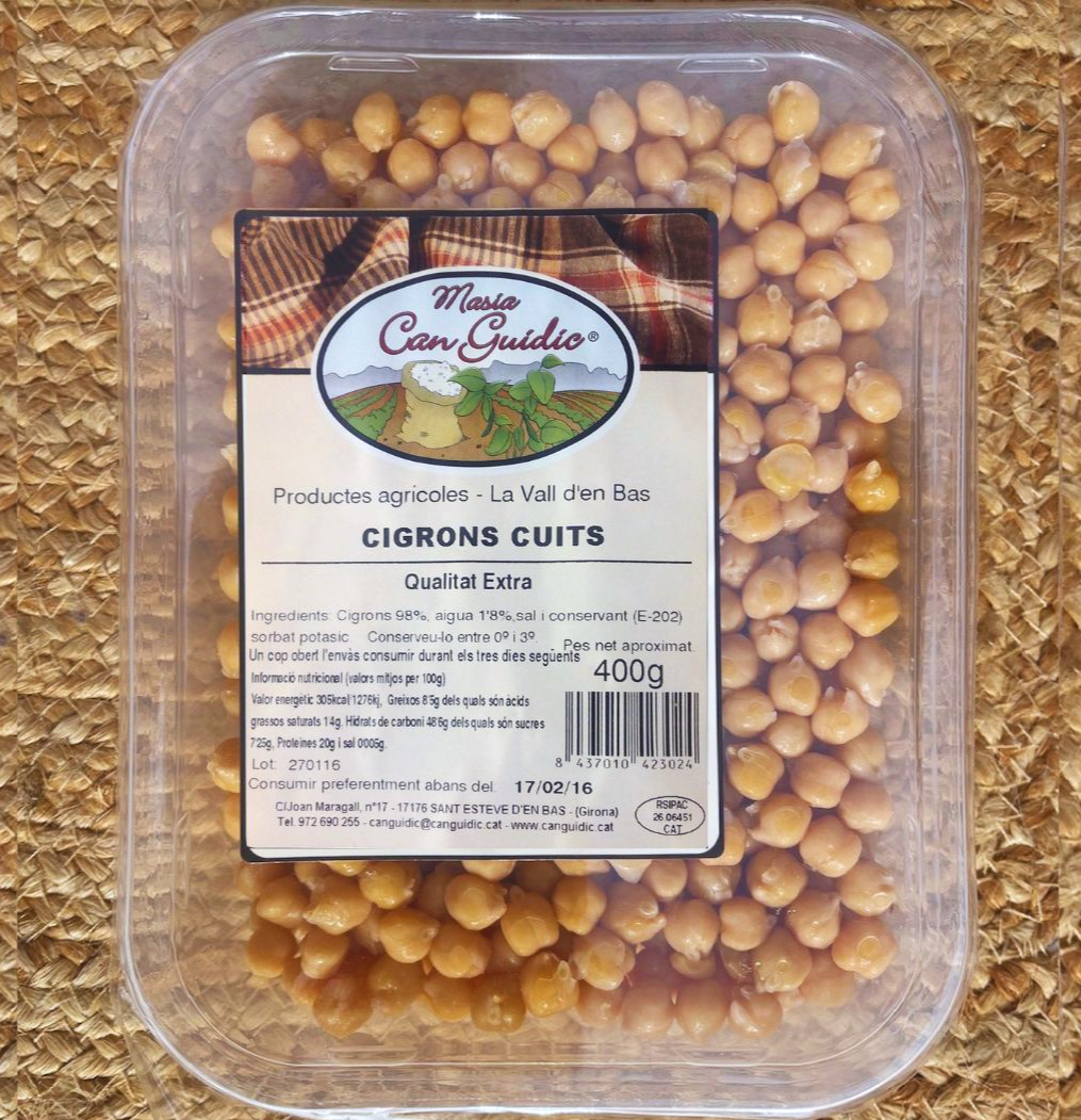 Cigrons cuits 400g