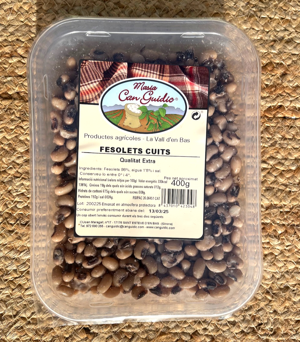 Fesols d'ull negra cuits  400g