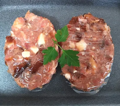 Hamburgueses de Pollastre, Ceba caramel·litzada i F.cabra 2u.