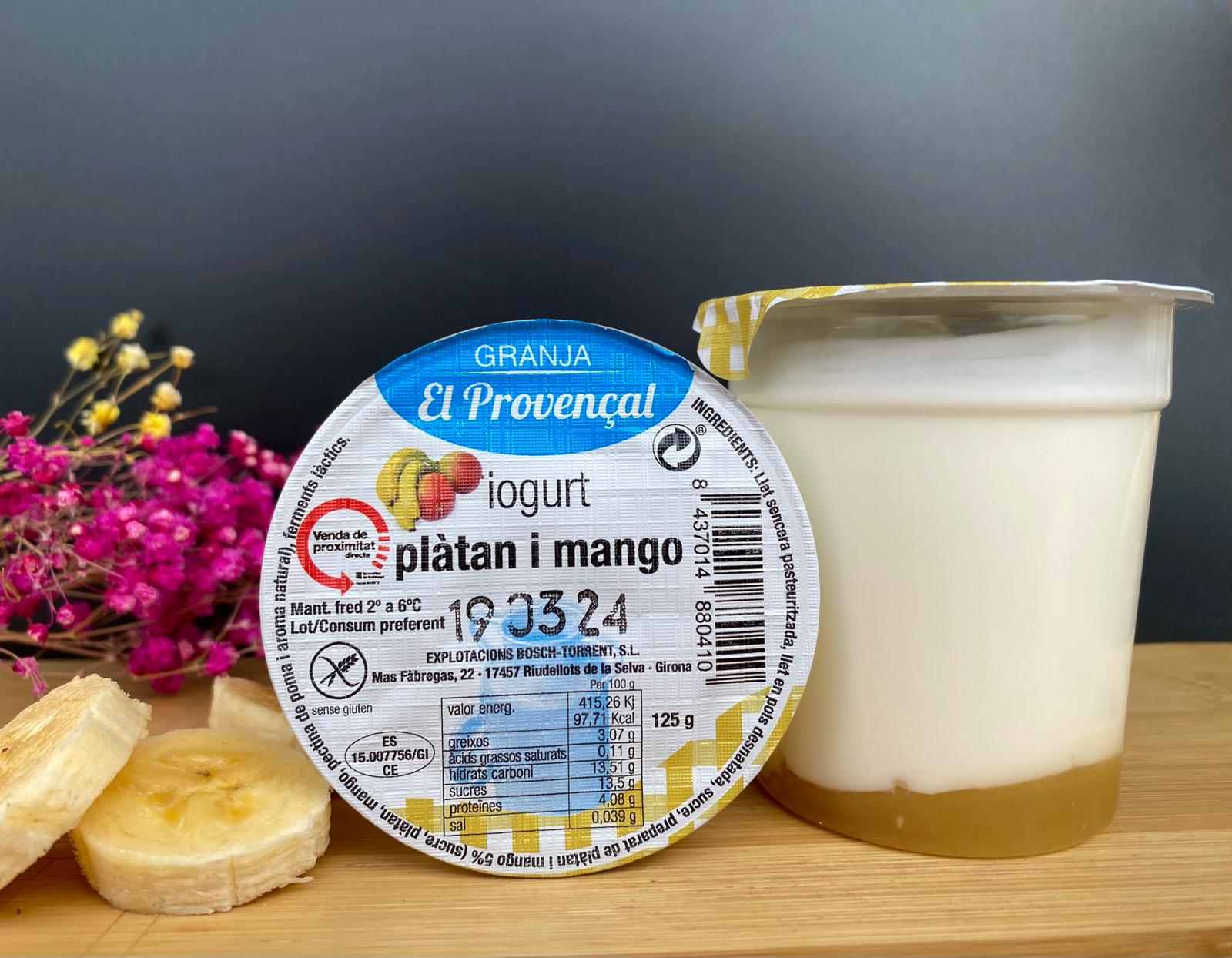 Pack: 2 Iogurts de plàtan i mango