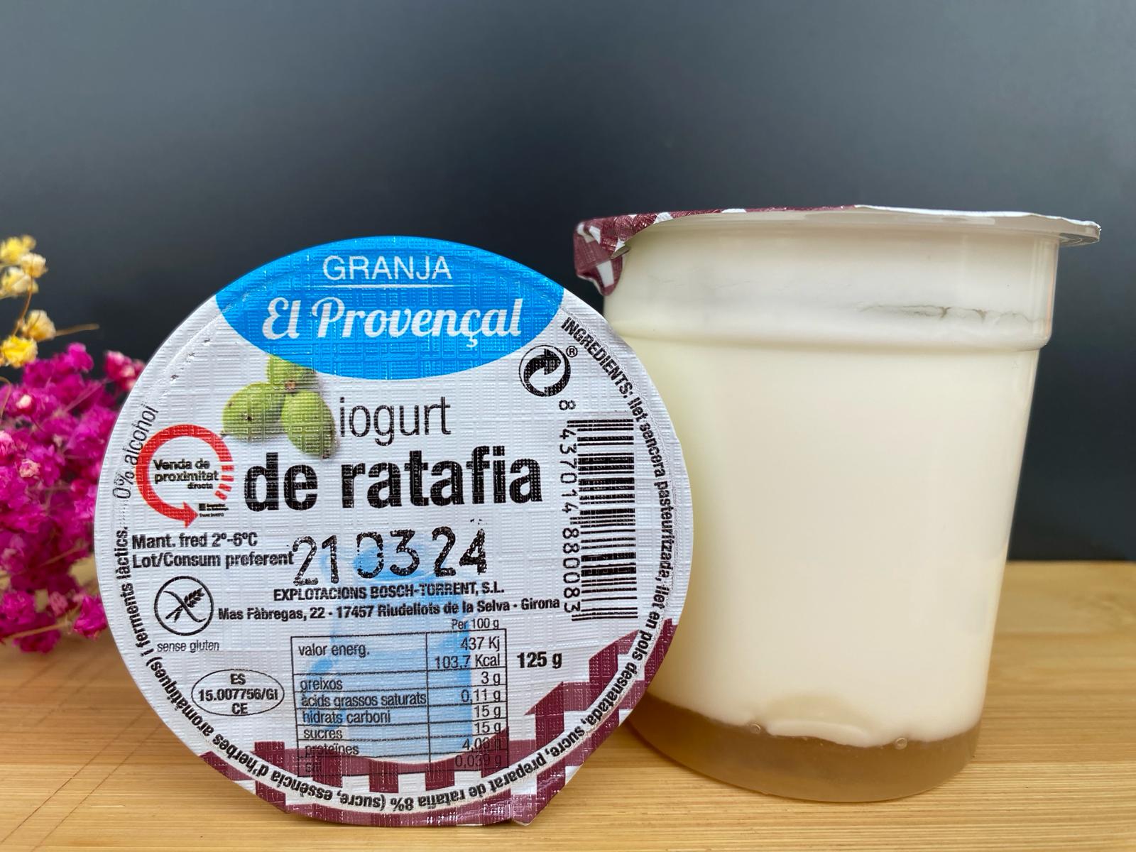 Pack: 2 Iogurts de ratafia (sense alcohol)
