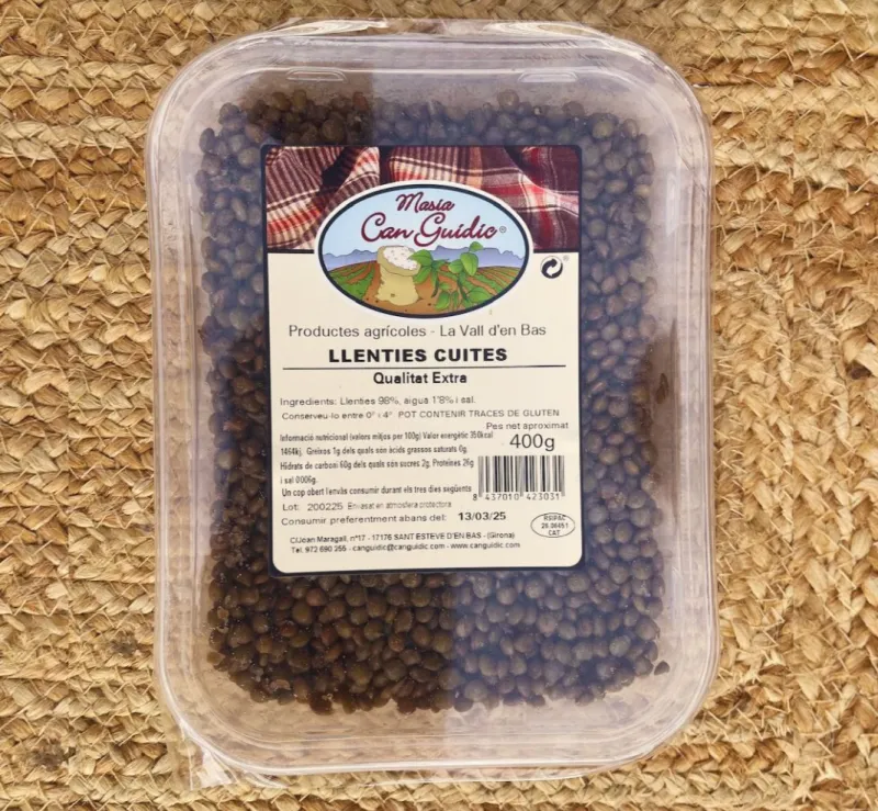 Llenties cuites 400g
