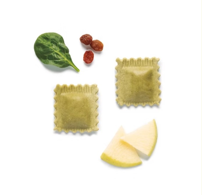 Raviolis d'Espinacs, Poma i Panses Eco 250g
