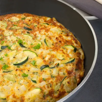 Truita de Patata i Carbassó