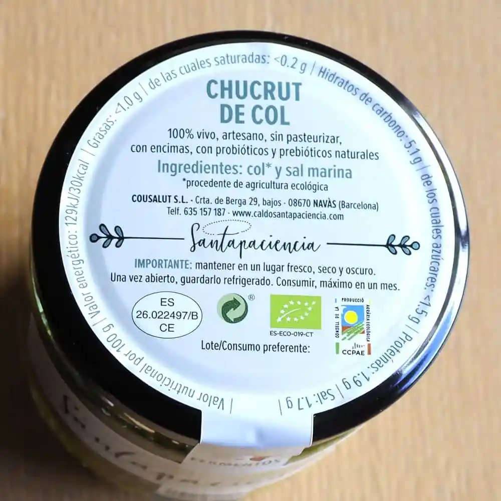 Xucrut de Col ECO 300g